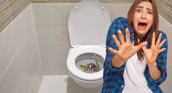Attenzione a questi animali: risalgono i tubi di scarico e spuntano dal wc di casa!