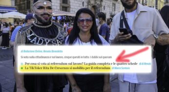 Piove sul referendum: “Scende in campo la tiktoker De Crescenzo!” | L’editoriale con Capezzone e Duranti