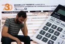 uomo triste, 730, calcolatrice