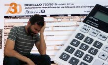 uomo triste, 730, calcolatrice