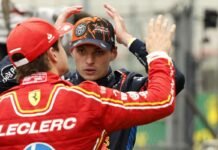 Leclerc e Verstappen