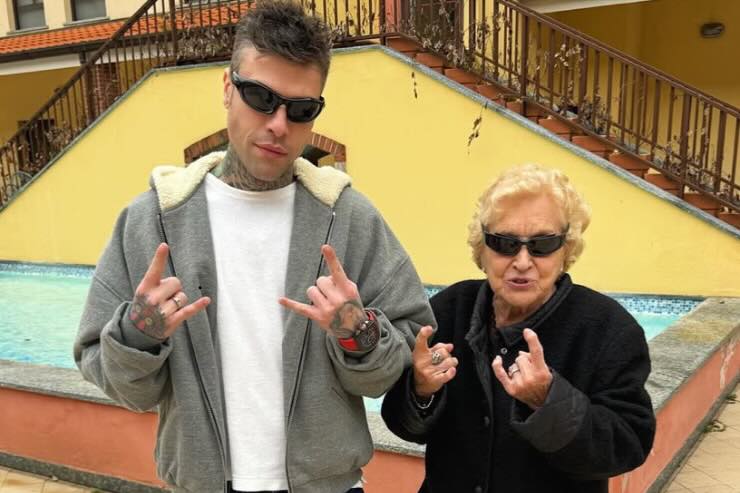 Fedez e la nonna Luciana