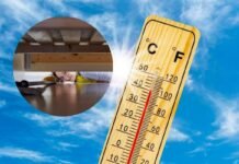 Con questo caldo pulire sotto il letto è una tortura, ecco perché uso questo metodo: ci metto un attimo così termometro che segna temperatura alta e donna che pulisce sotto il letto