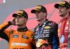 Norris, Verstappen, Leclerc