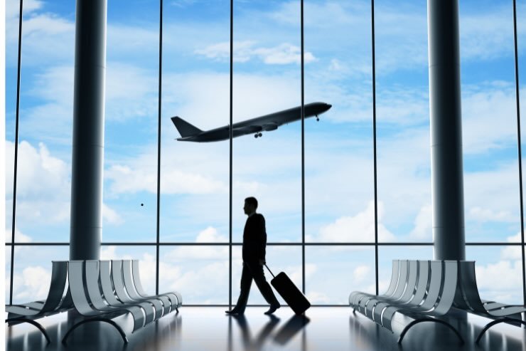 aereo, passeggero con aereo