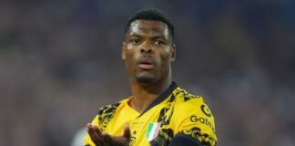 Dumfries in bianconero per 25 milioni: pagano la clausola Denzel Dumfries perplesso in campo