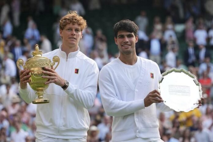 Sinner e Alcaraz premiati a Wimbledon