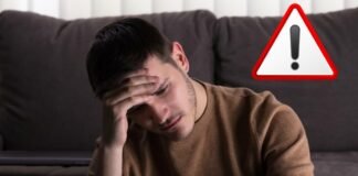 uomo triste segnale pericolo