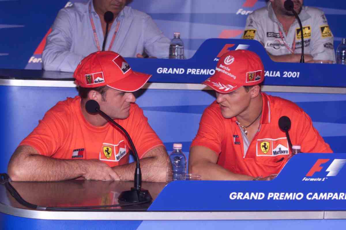 Barrichello e Schumacher