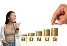 monete bonus, donna felice