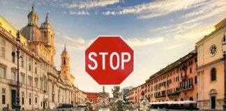 monumenti di roma e stop