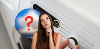 lavatrice, ingrediente misterioso e donna che pensa