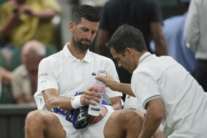 Djokovic infortunato