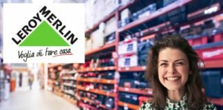 donna felice, negozio ferramenta, logo leroy merlin