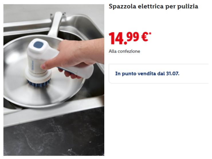 spazzola elettrica volantino lid