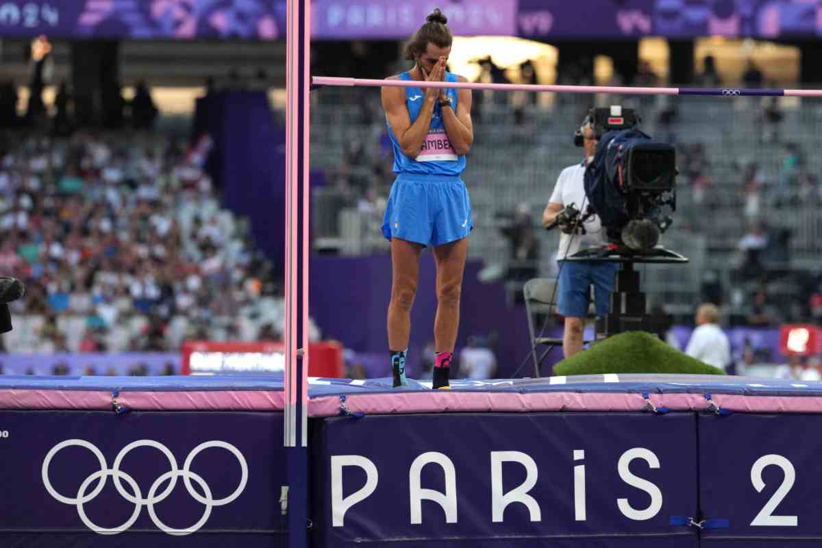 Gimbo Tamberi piange