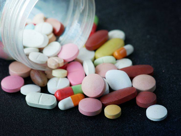 insieme di pillole