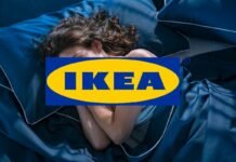 Ho speso solo 9,95 euro da Ikea e finalmente la notte dormo senza soffrire il caldo: è una vera genialata donna che dorme e logo ikea