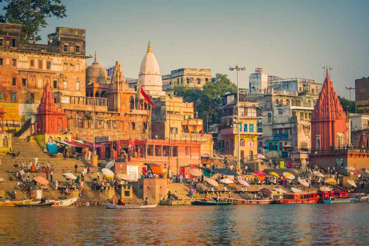 vista degli edifici dell'india 