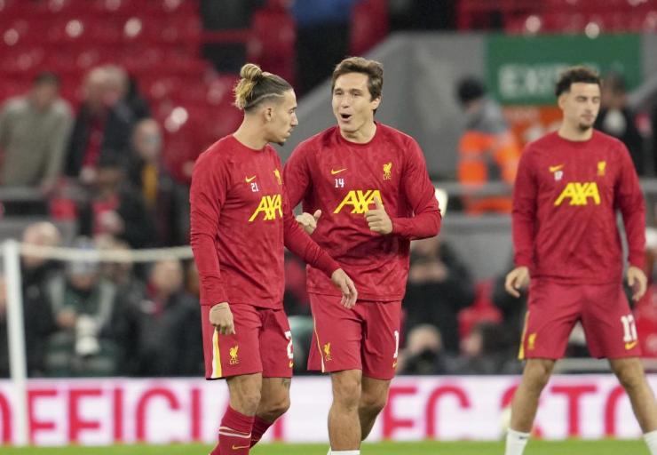 Federico Chiesa durante un pre-partita