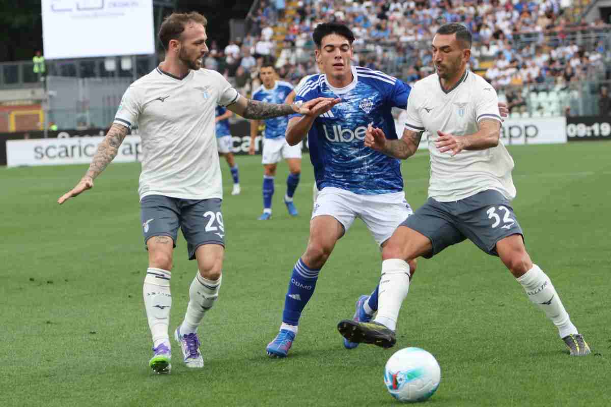 Una fase di Como-Lazio