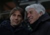 Conte e Gasperini posano per i fotografi