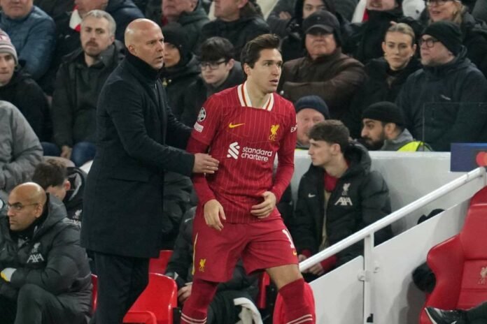Federico Chiesa con Arne Slot