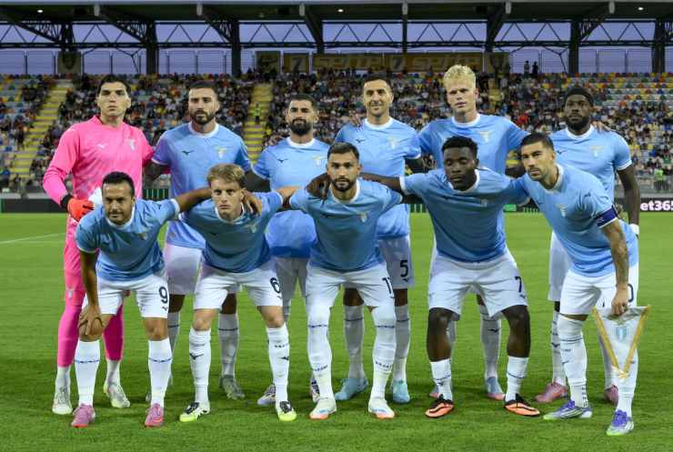 Una formazione estiva della Lazio