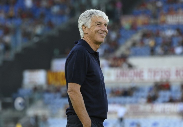 Gian Piero Gasperini sorridente all'Olimpico
