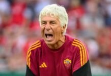 Gian Piero Gasperini arrabbiato a Walsall