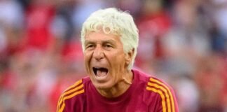 Gian Piero Gasperini arrabbiato a Walsall