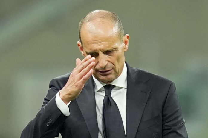 Massimiliano Allegri rammaricato a San Siro