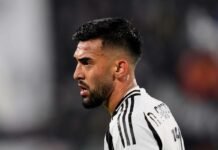 Nico Gonzalez con la maglia della Juve