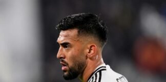 Nico Gonzalez con la maglia della Juve