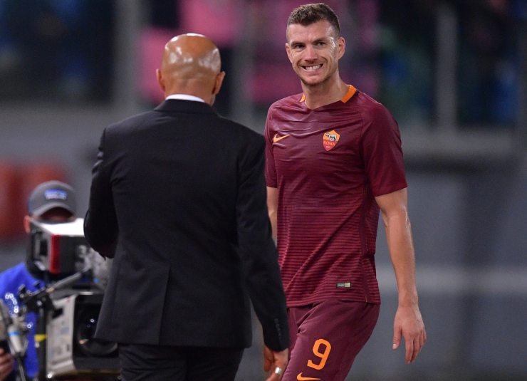 Spalletti e Dzeko ai tempi della Roma