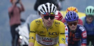 Tadej Pogacar sulle strade del Tour