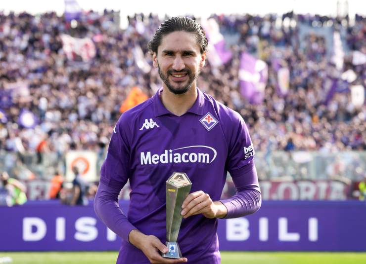 Yacine Adli con la maglia della Fiorentina