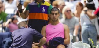 Infortunio Alcaraz agli Us Open, l’annuncio: cambia tutto per Sinner Carlos Alcaraz