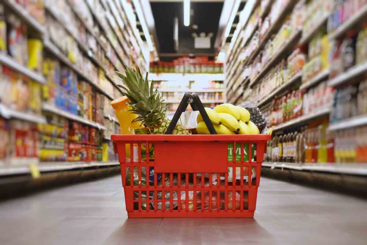 cestino con la spesa
