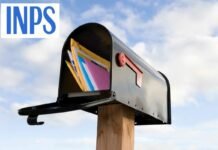 cassetta della posta e logo inps