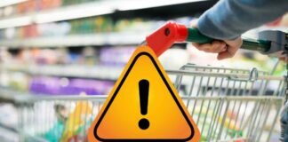 carrello supermercato segnale pericolo