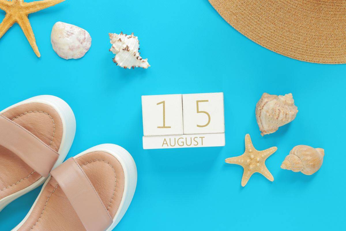 calendario che indica il 15 agosto