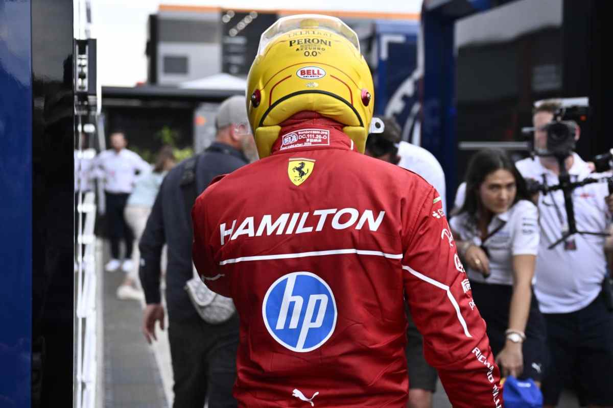 Hamilton in Ferrari
