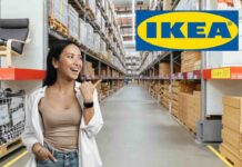 donna felice, logo ikea, negozio ikea