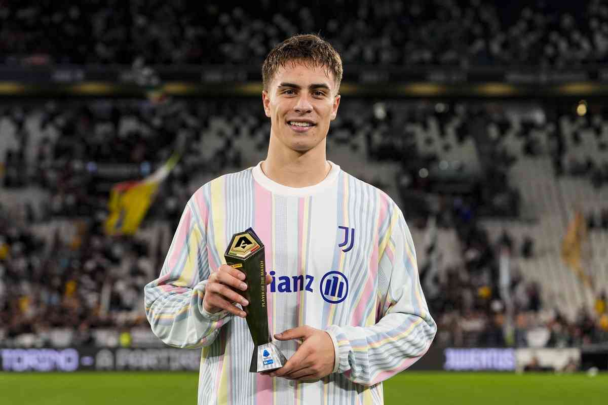 Kenan Yildiz premiato come MVP dopo Juve-Parma