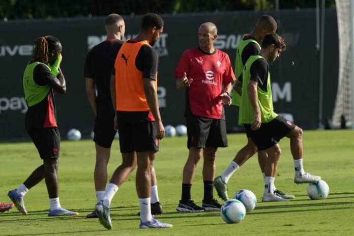 Milan in allenamento