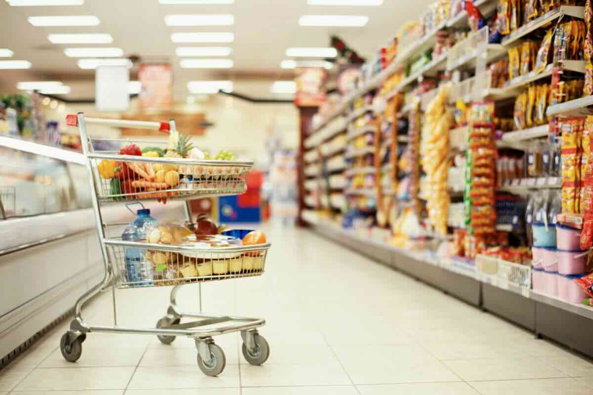 supermercato e carrello