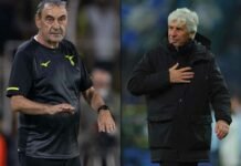 Lazio-Roma, grave infortunio: può saltare il derby della 4ª giornata Sarri-Gasperini