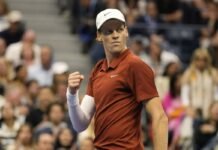 Sinner numero 1, ribaltone nel ranking ATP: ansia Alcaraz Jannik Sinner esulta dopo aver fatto un punto