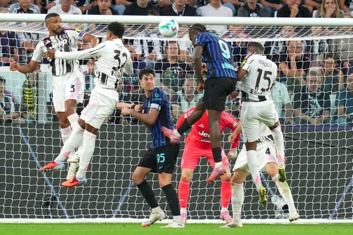 Una fase dell'ultimo Juve-Inter